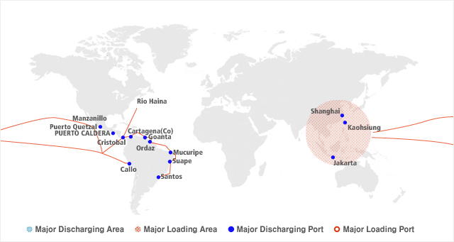 Asia - South America