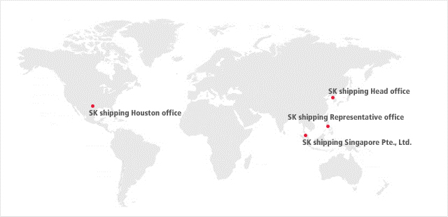  Korea Head Office, SK Shipping Japan Co.,Ltd. 
                         SK Shipping Representative Office, SK shipping Shanghai office, SK shipping Singapore Pte., Ltd., SK shipping Europe PLC, SK shipping Houston office
